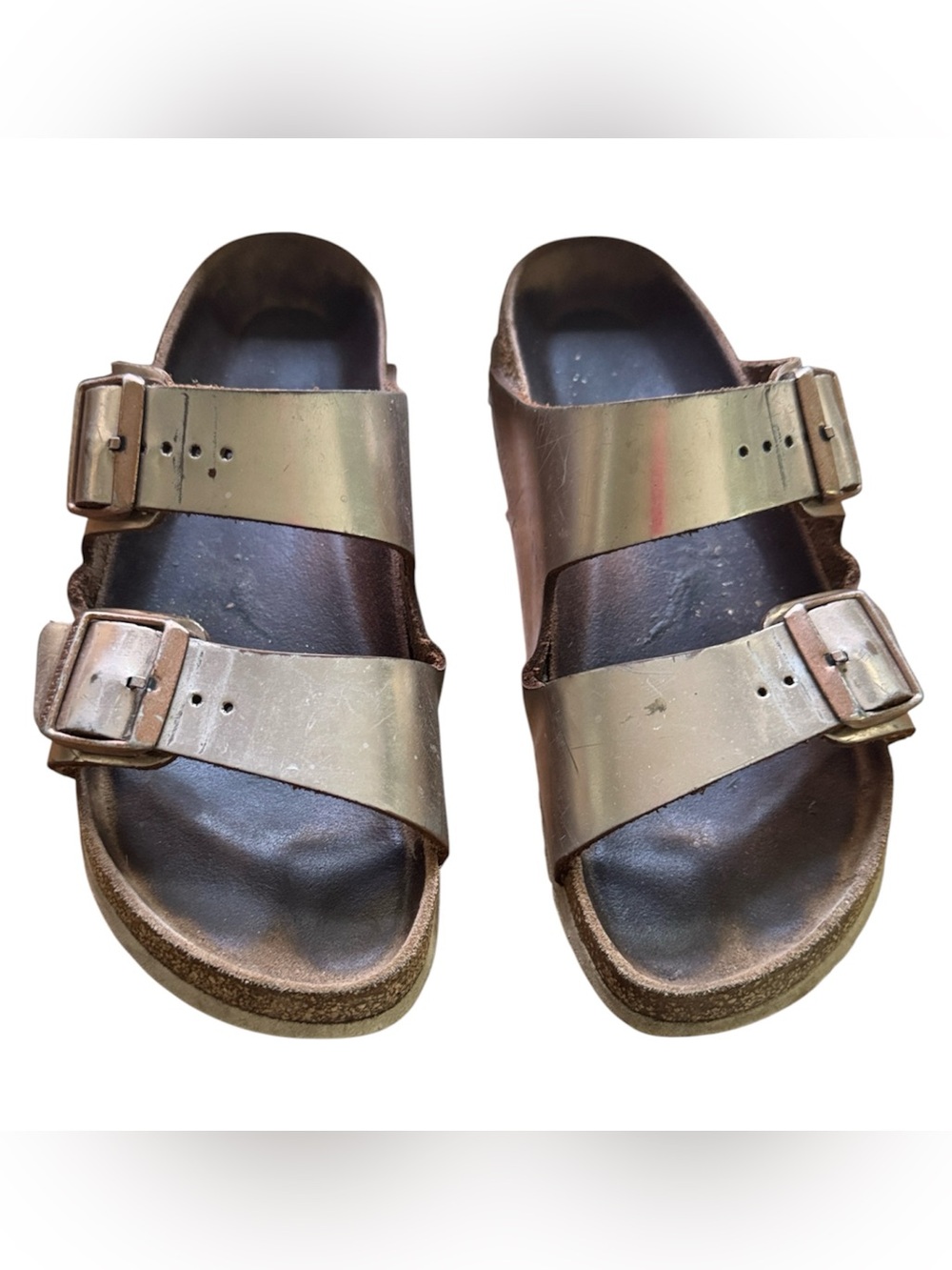 Birkenstock Arizona Rose Gold  Slide Sandals  -Regular Width